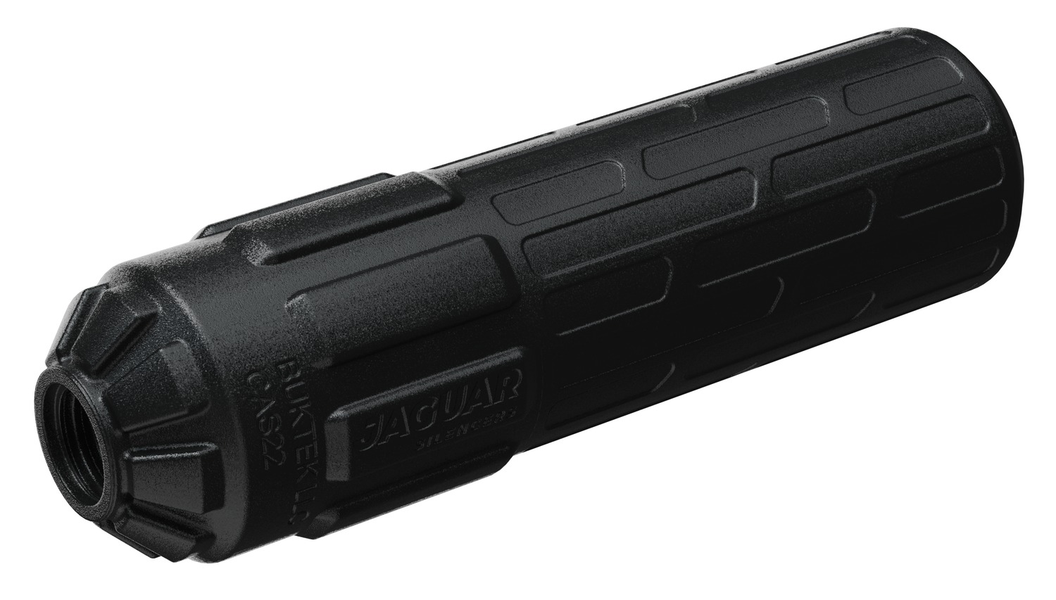 Buktek CAS22T-SB 22Cal Black Titanium Silencer