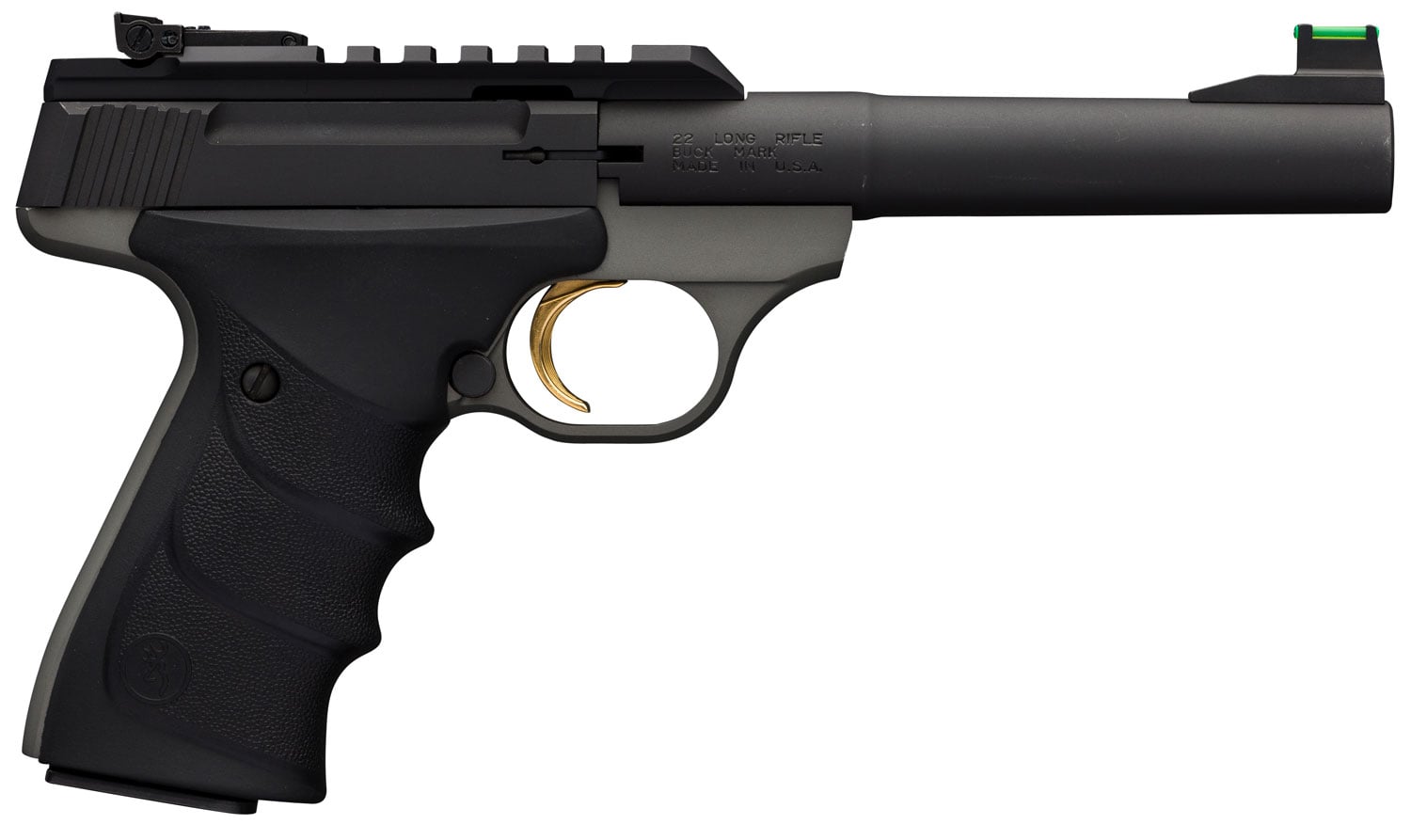 BROWNING BUCKMARK PLS PRACTICAL HGA 22LR 5.5IN BULL BBL MAT GRAY/BLACK RAIL F/O SIGHTS 10/RD MAG - No Credit Card Fees - Low, flat rate shipping