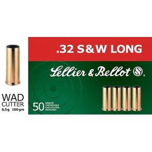 Sellier-Bellot Sellier & Bellot Pistol & Revolver Ammo .32 S&W Long 100 gr WC 50/ct
