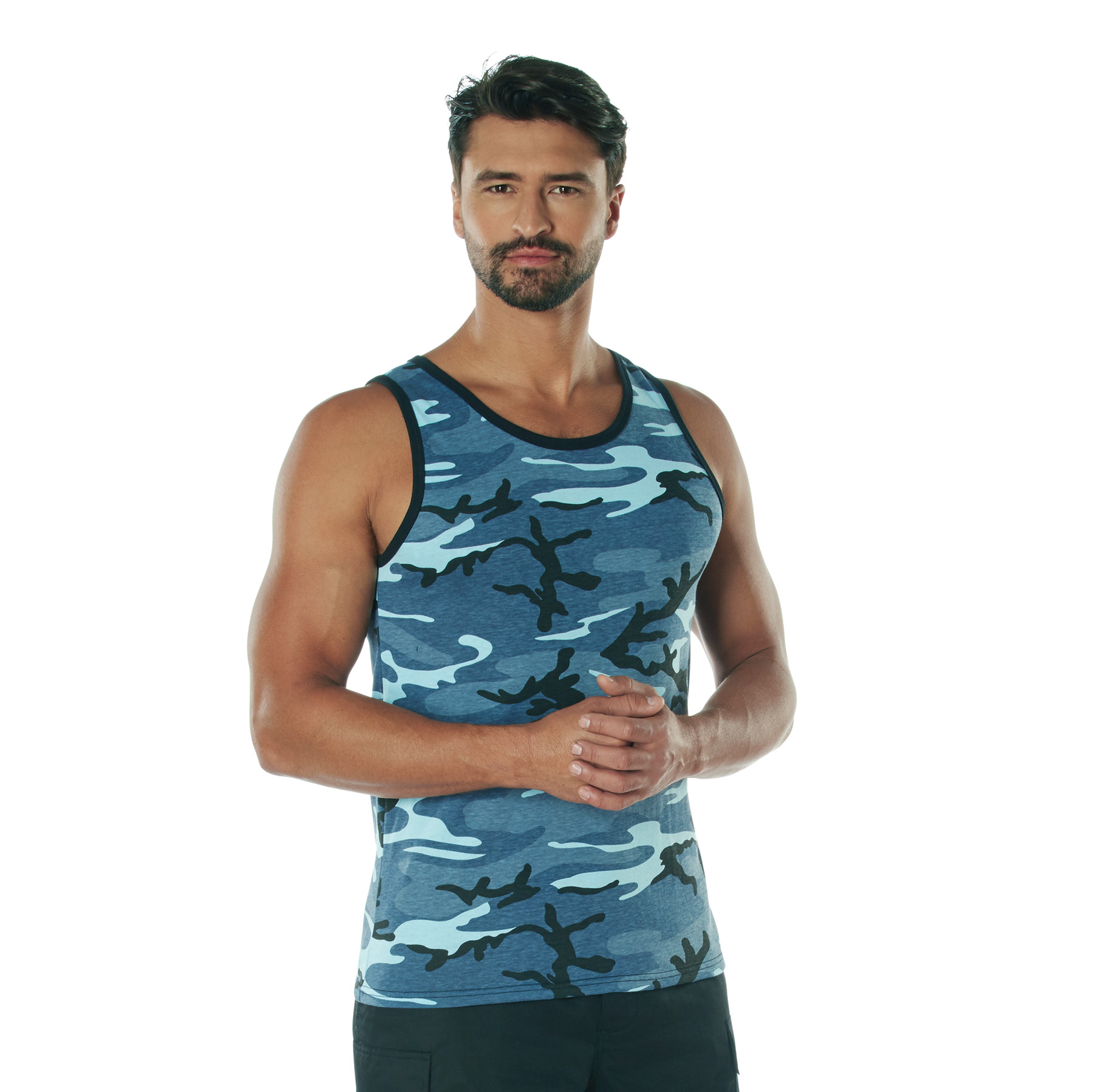 Rothco Camo Tank Top - Sky Blue Camo, X-Large