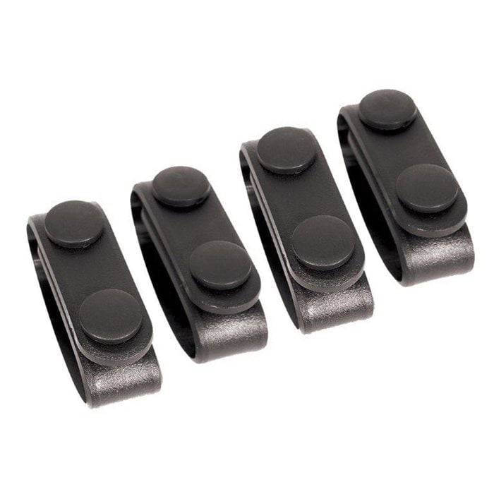 Blackhawk Molded Belt Keeper for 2" and 2.25" Duty Belts, Black, 4/pack - 44B300BK