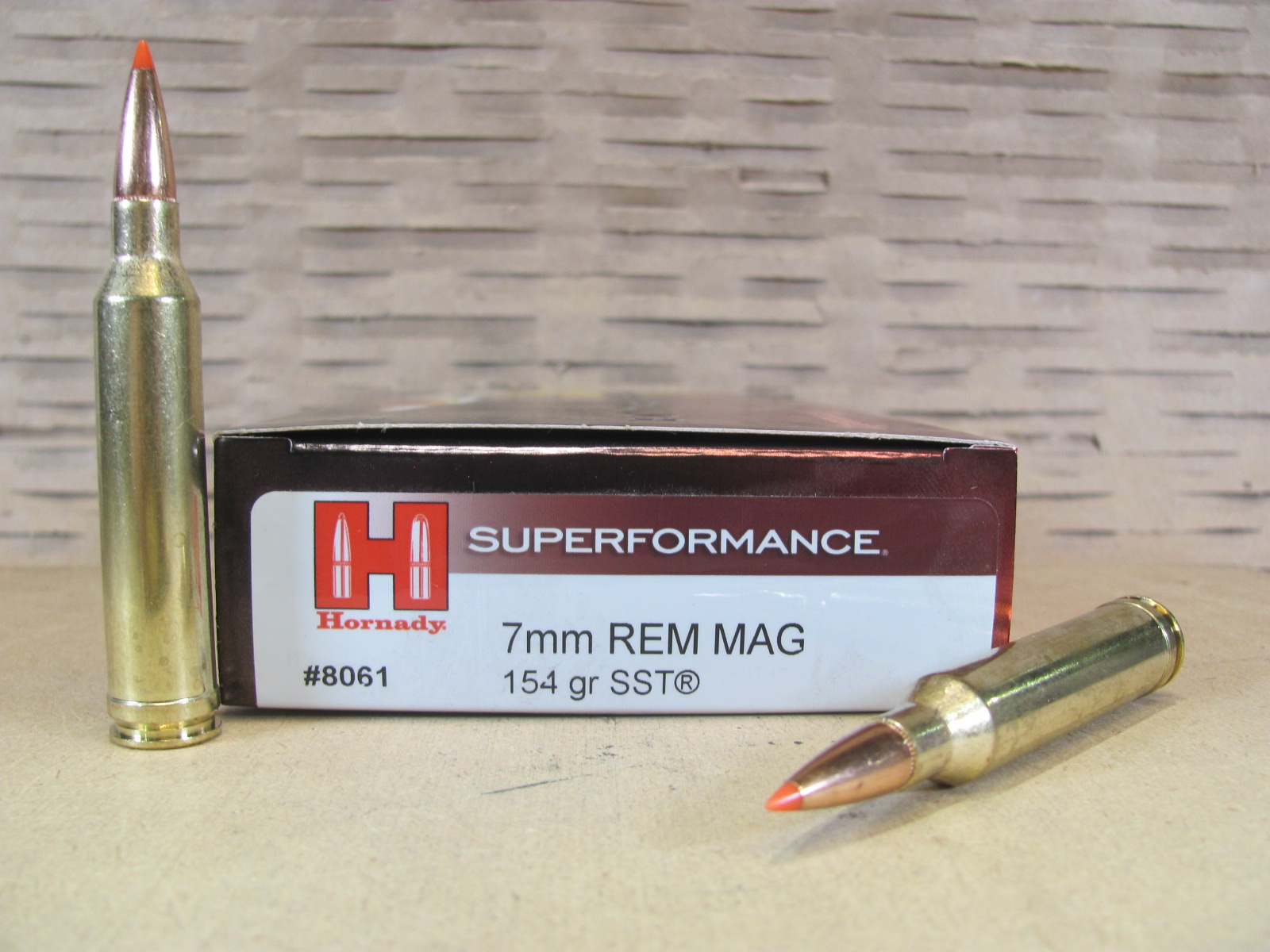 200 Round Case – 7mm Remington Magnum 154 Grain SST Hornady Superformance Ammo – 8061