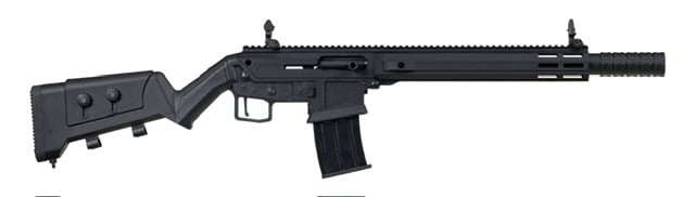 Panzer Shotgun Ranch12 18.5" 12ga 5rd Shotgun, Black - PARAN12BSS
