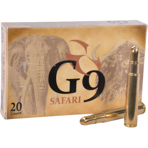 G9 Defense Safari 416 Rigby Ammo 400 Grain Fluted Lead Free Box of 20