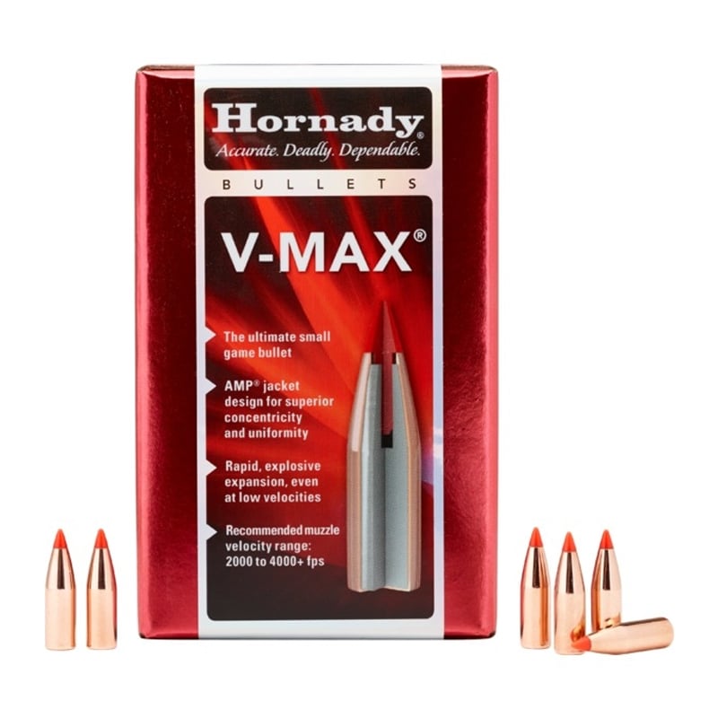 Hornady 6mm (.243) 75gr V-Max Bullets, 100 Count – 22420