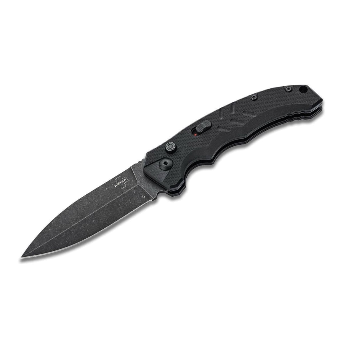 Boker Plus Intention II Dagger Auto/Folding Knife Drop Point, Brown