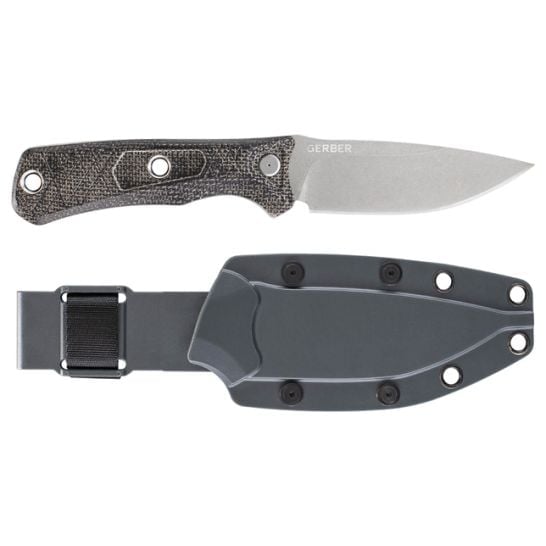 Gerber Convoy Fixed Blade Knife w/ Sheath, Brown - 1066484