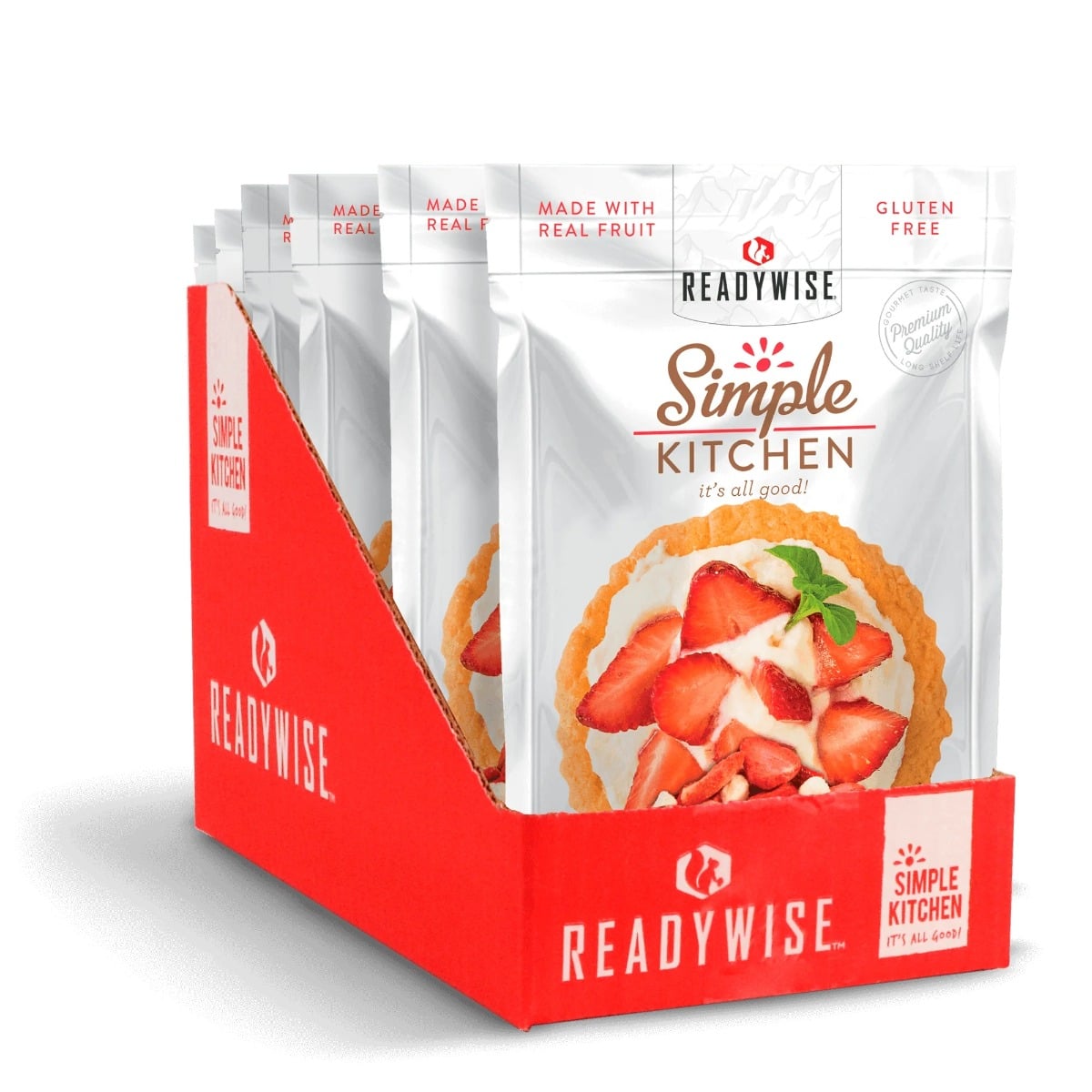 ReadyWise Simple Kitchen Strawberry Yogurt Tart 6 Pack - RWSK05-025