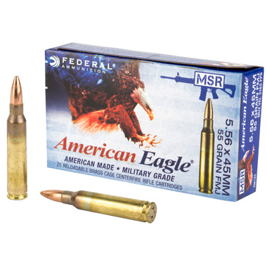 Federal American Eagle 5.56x45mm NATO 55 Grain Full Metal Jacket