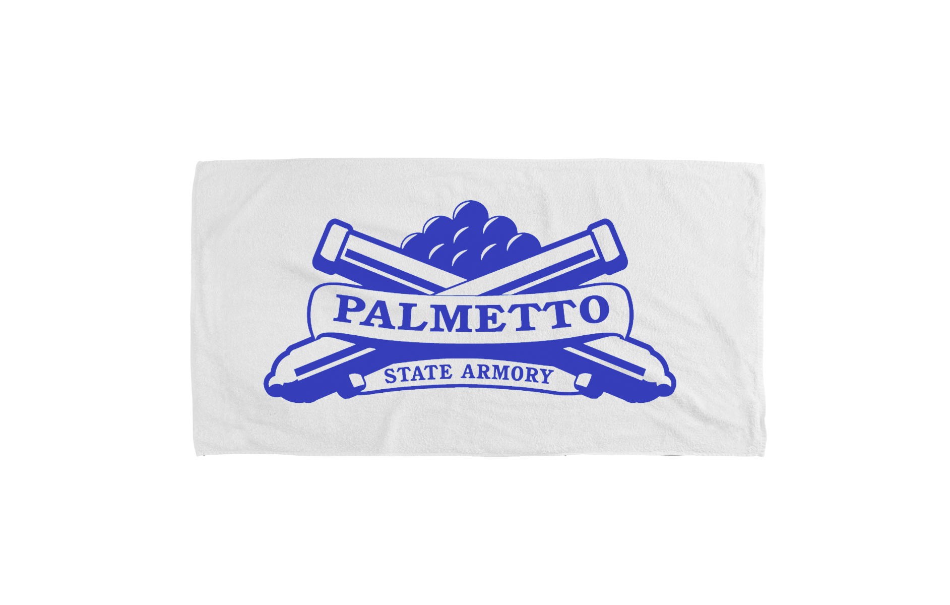 Palmetto State Armory Towel w/Blue Logo, White - 2451
