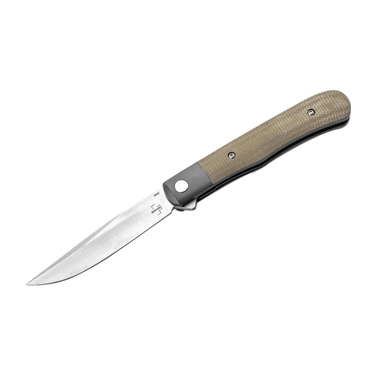 Boker Plus Modern Trapper Uno Folding Knife Drop Point, Green