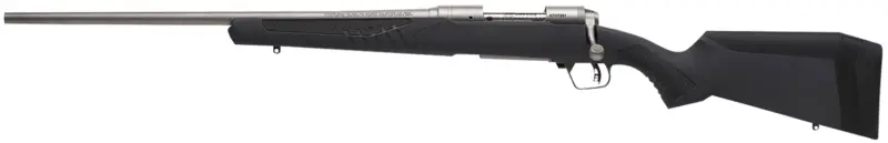 Savage Arms 57058 110 Storm Full Size 7mm Rem 3+1 24" Matte Button-Rifled Barrel, Matte Drilled Tapped Stainless Steel Receiver, AccuStock Matte Gray Synthetic Stock, Left Hand