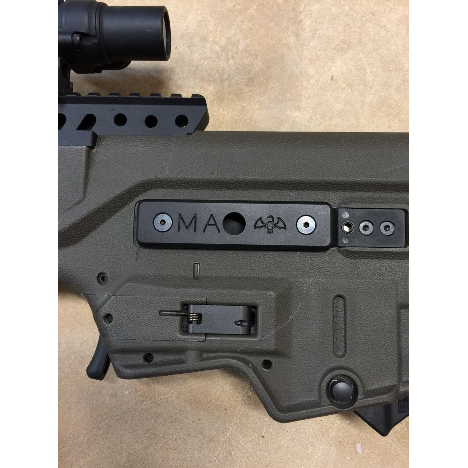 Manticore Arms Tavor 6061 Aluminum/Rubber Like Polymer Gasketed Port Cover for Tavor SAR and X95 Tavor, Hardcoat Anodized Black - MA-11900