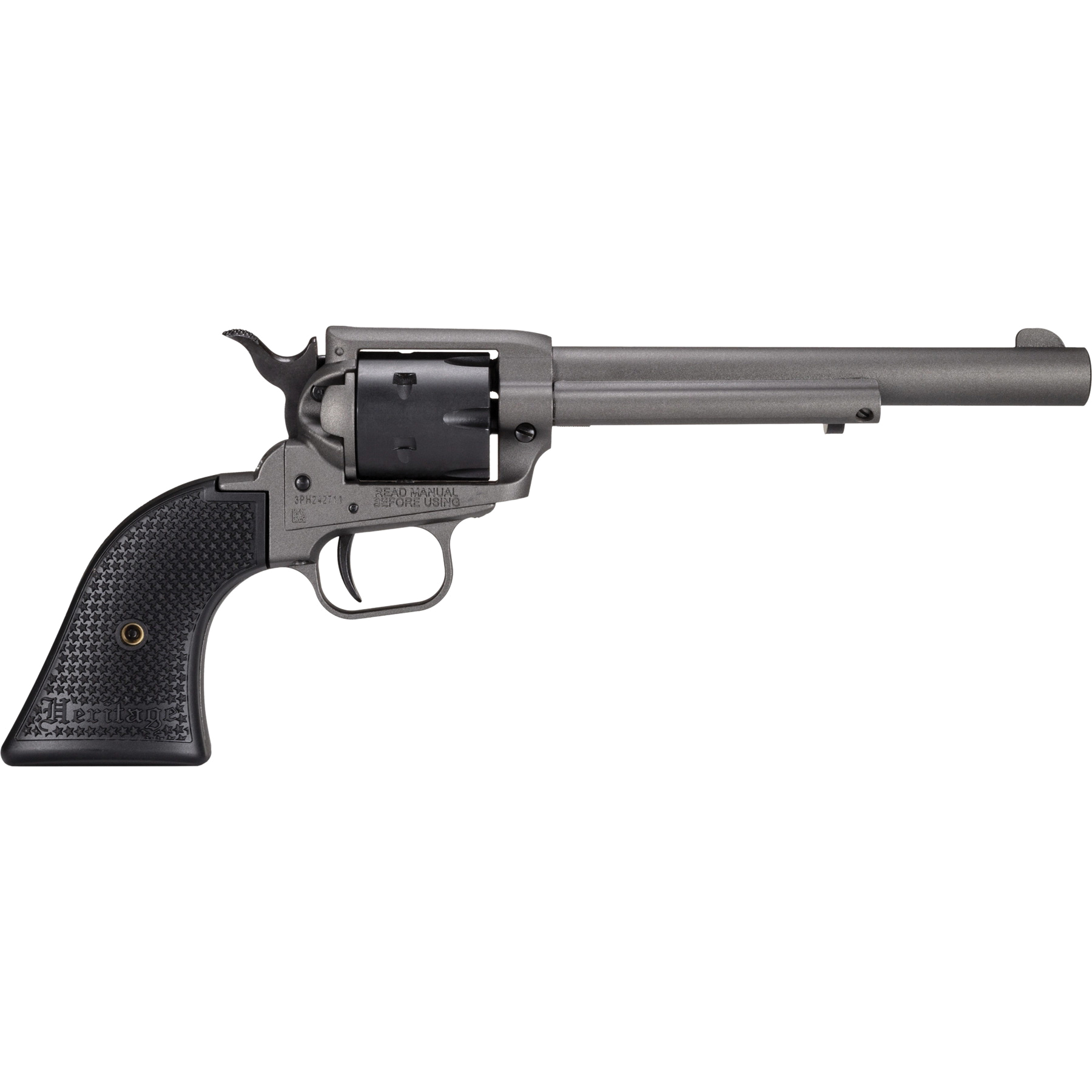 Heritage Manufacturing Rough Rider .22LR Revolver 6.50" 6rds, Tungsten Gray Cerakote - SRR22C6