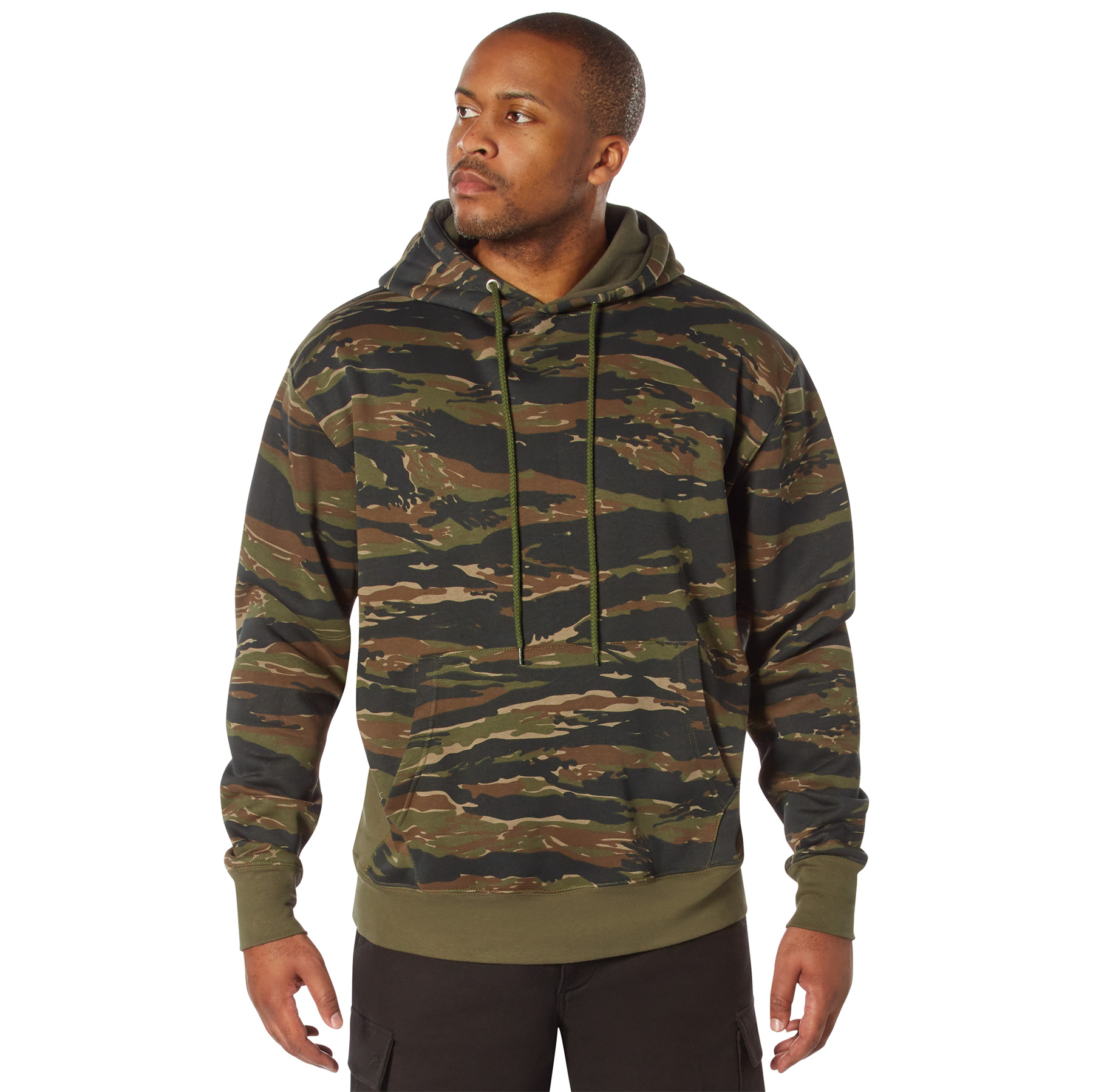 Rothco Every Day Pullover Hooded Sweatshirt - Tiger Stripe Camo, X-Large