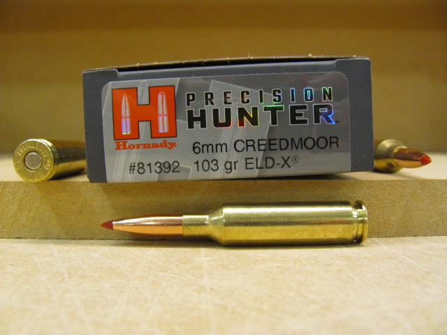 200 Round Case – 6mm Creedmoor 103 Grain ELD-X Hornady Precision Hunter Ammo – 81392