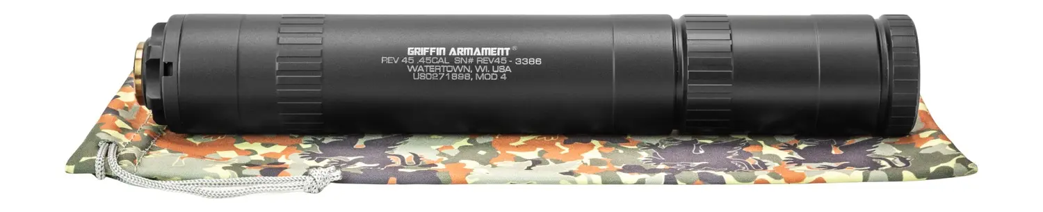 Griffin Armament Revolution 45 MOD 4 1.375" Suppressor