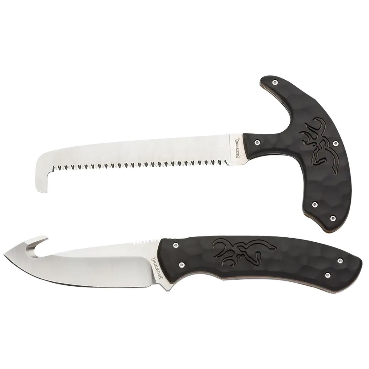 Browning Primal Combo Knife Combo Drop Point/Gut Hook/Skinner/Saw Black - Multi-Function - 3220420