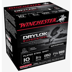 WINCHESTER AMMO 10Ga Drylok SuperSteel 3.5" BBB-Shot 25rd