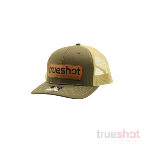 True Shot - Leather Patch Hat - Brown