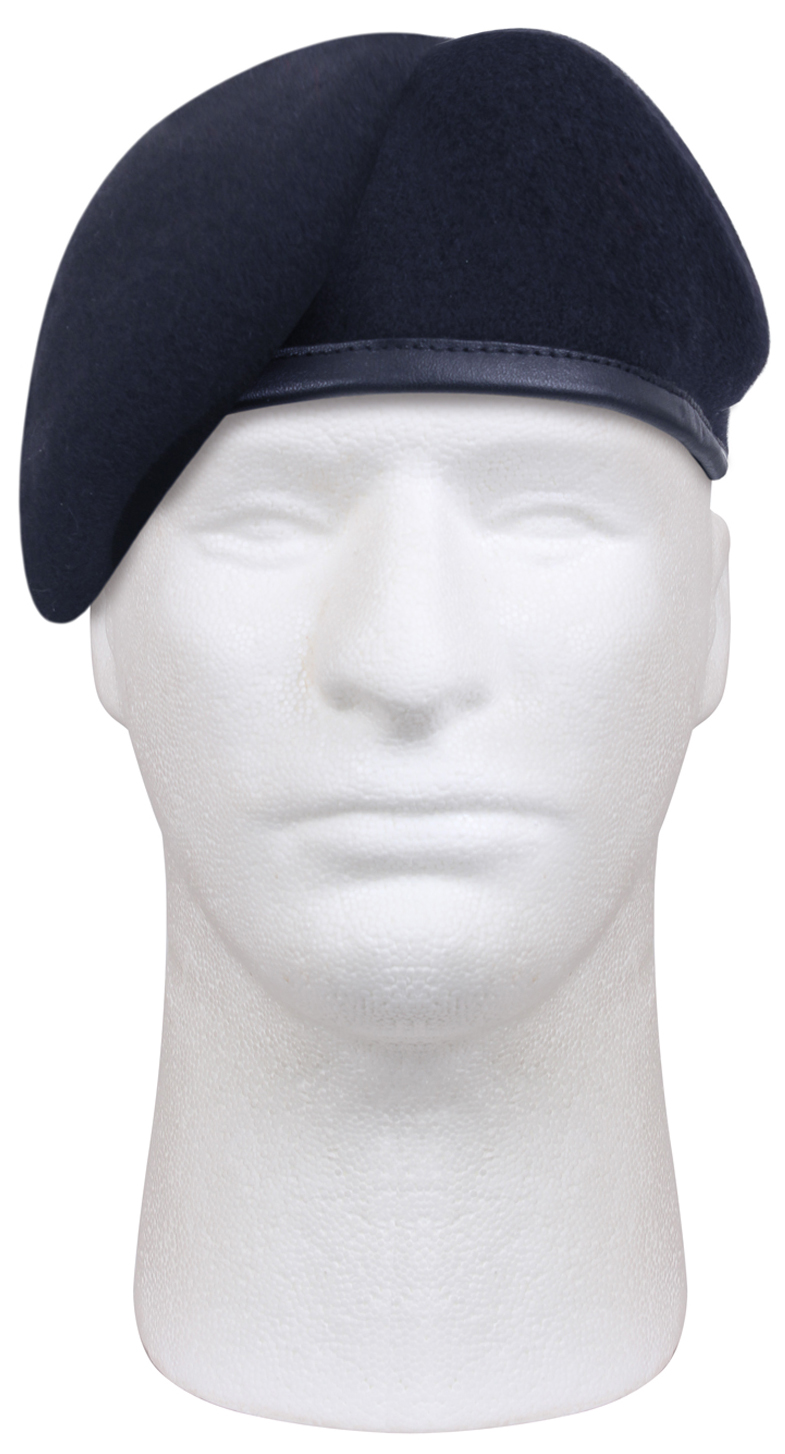 Rothco G.I. Type Inspection Ready Beret - Midnight Navy Blue, Head Size 7 1-2