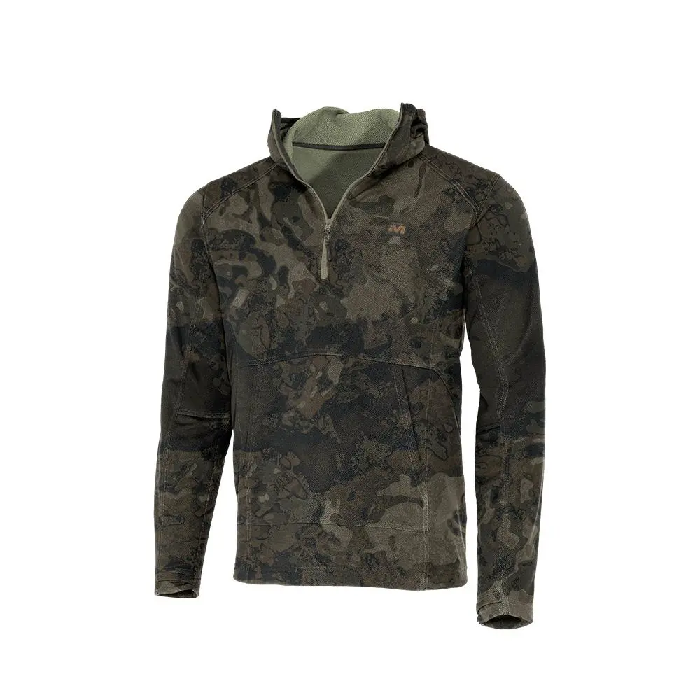 Muddy DV8 Quest Midweight Quarter Zip Hoodie Veil Canyon Grey XL