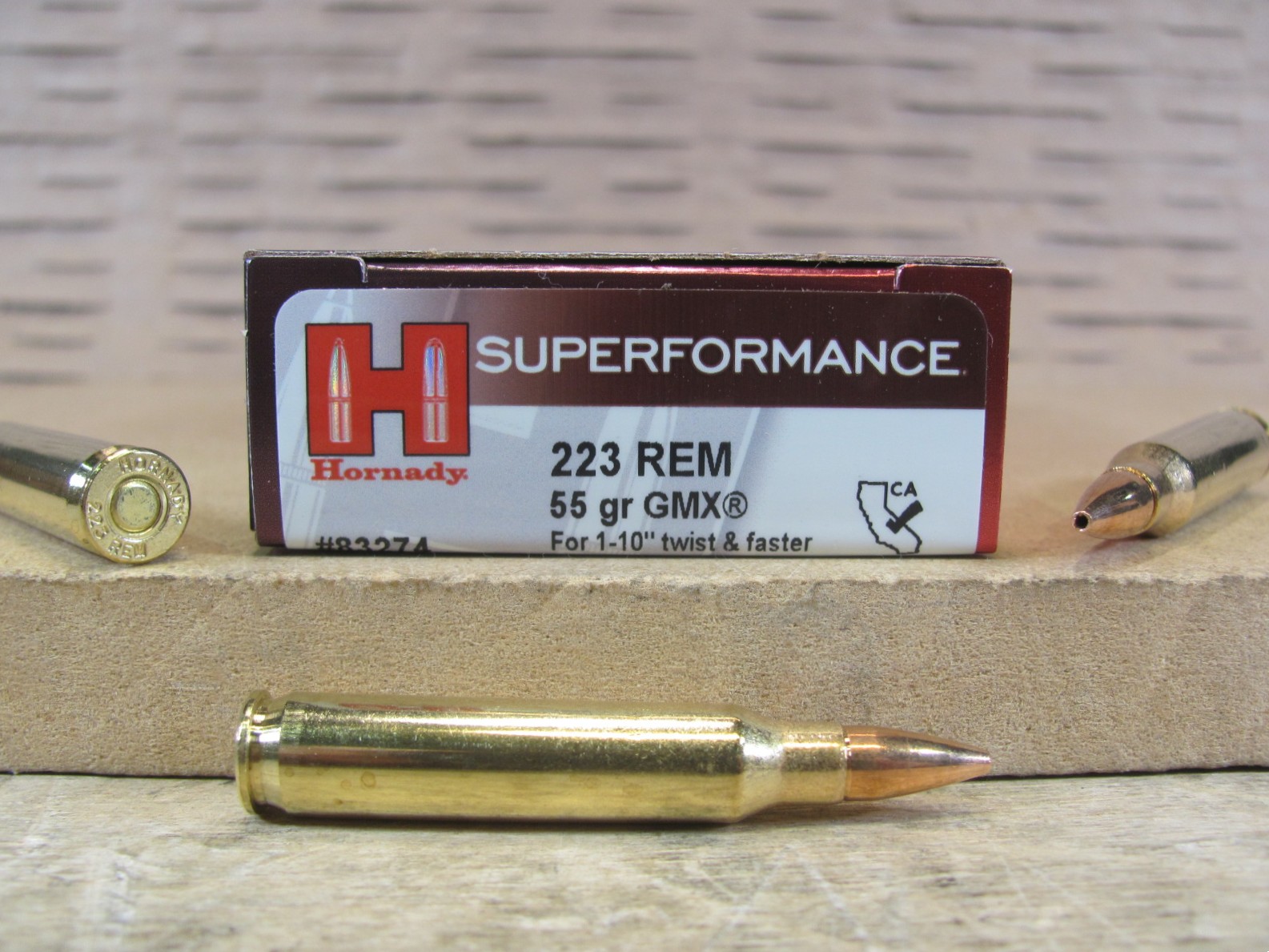 200 Round Case – 223 Rem Hornady 55 Grain GMX Superformance Ammo – 83274