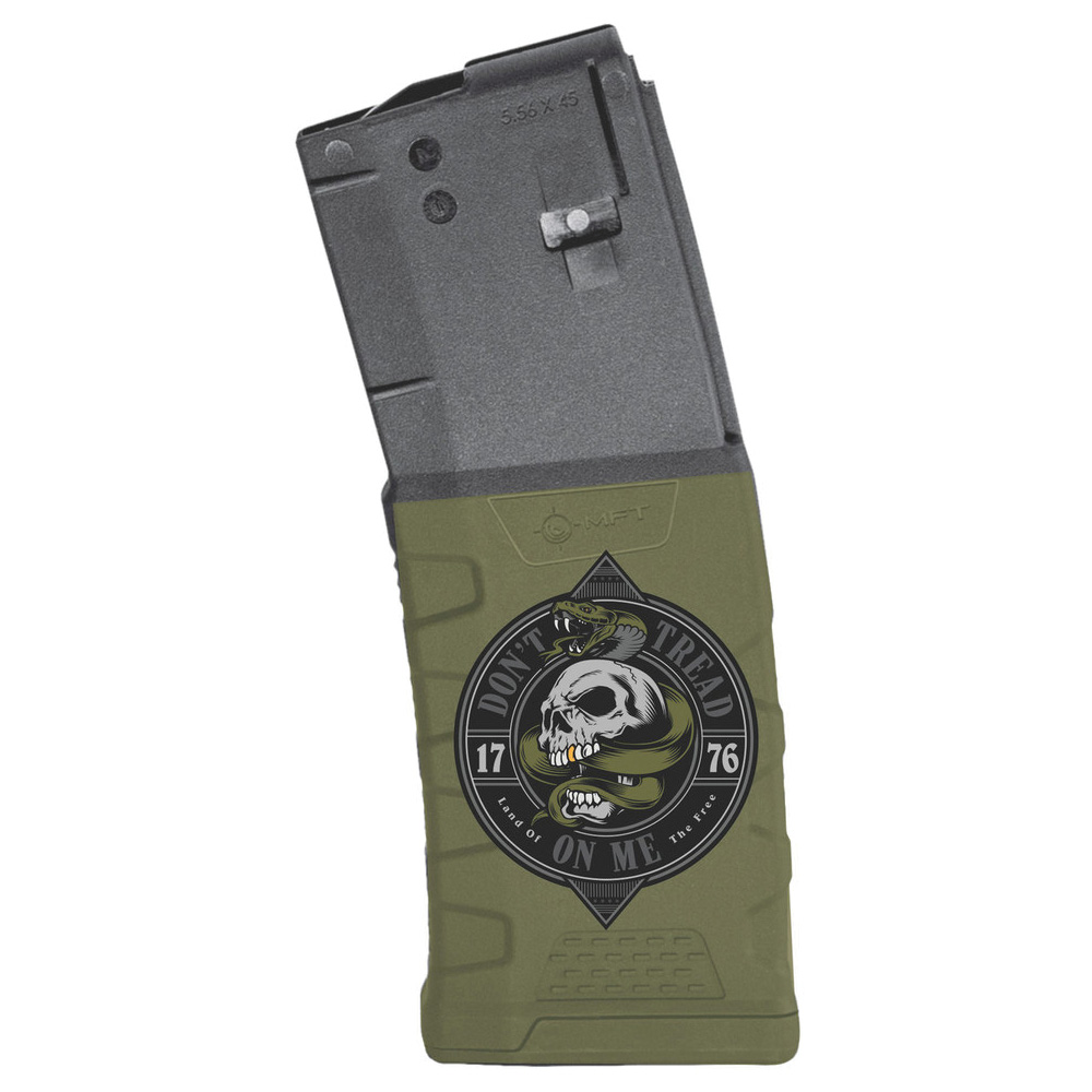 Mission First Tactical Extreme Duty 30rds .223 Remington/5.56x45mm Don't Tread on Me Graphic Magazine - Durable Tactical - EX0PM556D-DTM