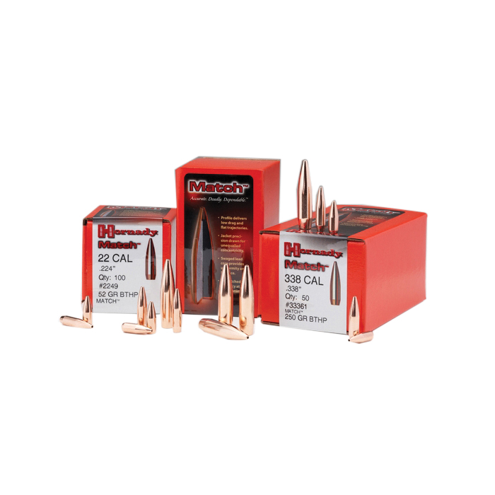Hornady Match .22 Cal JHPBT Rifle Bullet, 53 gr 0.224" 6000rds