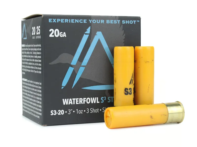Apex Ammunition Waterfowl S3 Steel 20 Gauge 3" 1 oz #3 Shot (Box)