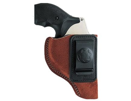 Bianchi Model 6 Right Hand Glock 19/23/26/27/36 Ultra Lightweight Inside-The-Waistband Holster, Rust Suede Tan - 18026