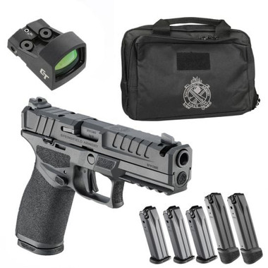 Springfield Armory Echelon Comp 9mm Pistol, 4.5" Barrel, CT Red Dot, 4x 17rd / 1x 20rd Magazines, Black