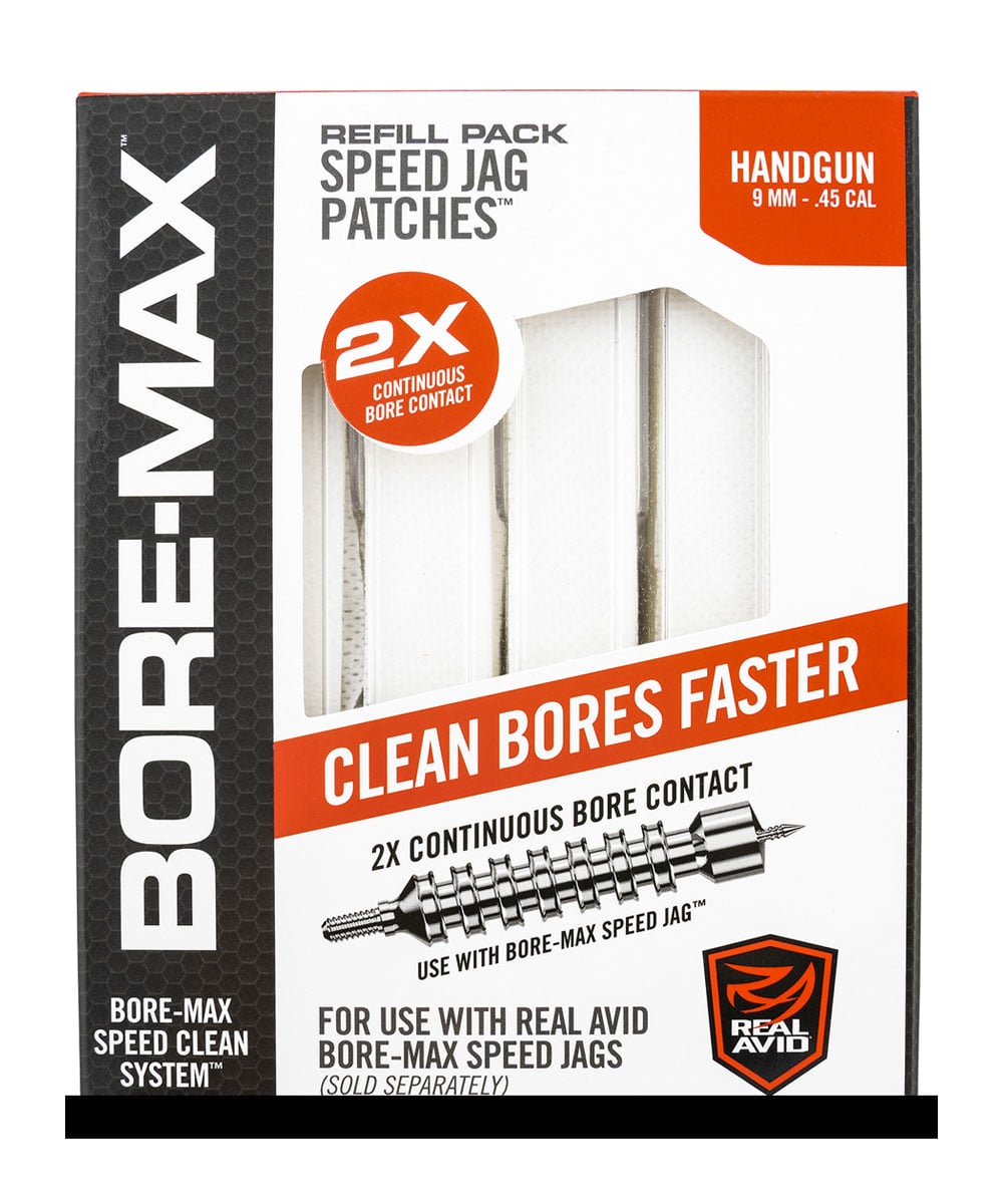 Real Avid Bore Max Speed Jag 4" L Refill Pack, 250 Patches - AVBMPATCH4L