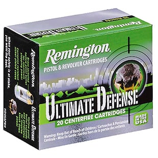 Remington Ultimate Defense Handgun Ammunition .40 S&W 180 gr BJHP 1015 fps 20/ct - Flat Rate Shipping Under 30lbs! - No Credit Card Fees