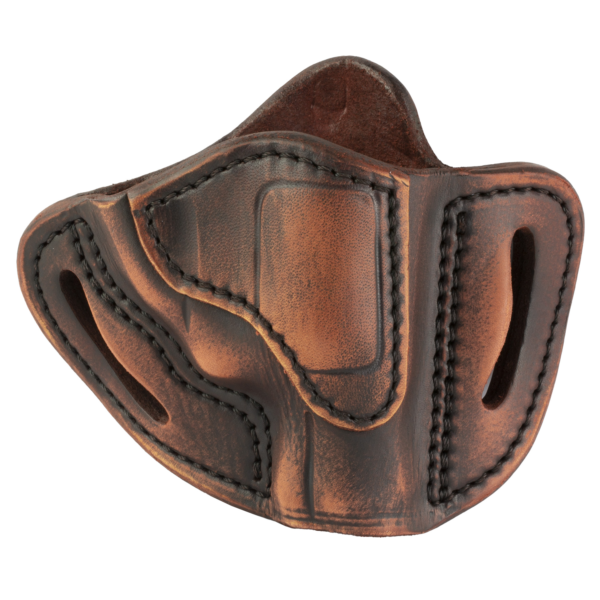 1791 Revolver, Size 1, OWB Belt Holster, fits J-Frame Sized Revolvers, Vintage Leather, Right Hand