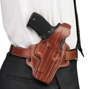 Galco FL118 Fletch High Ride  Tan Leather Belt Ruger SP101 2.25 Right Hand