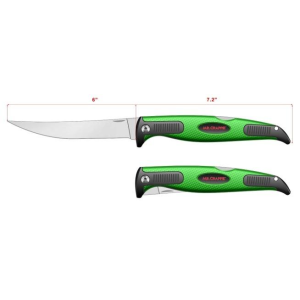 Mr-Crappie-Baits Mr Crappie Fillet Knife 6'' Green Fold Slab Sticker