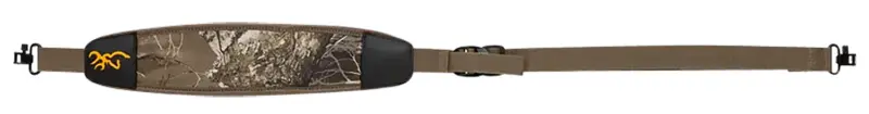 Browning 12201460 Big Game Realtree Edge Neoprene, 25"- 50" L, Rubber Shoulder Pad, Includes Swivels