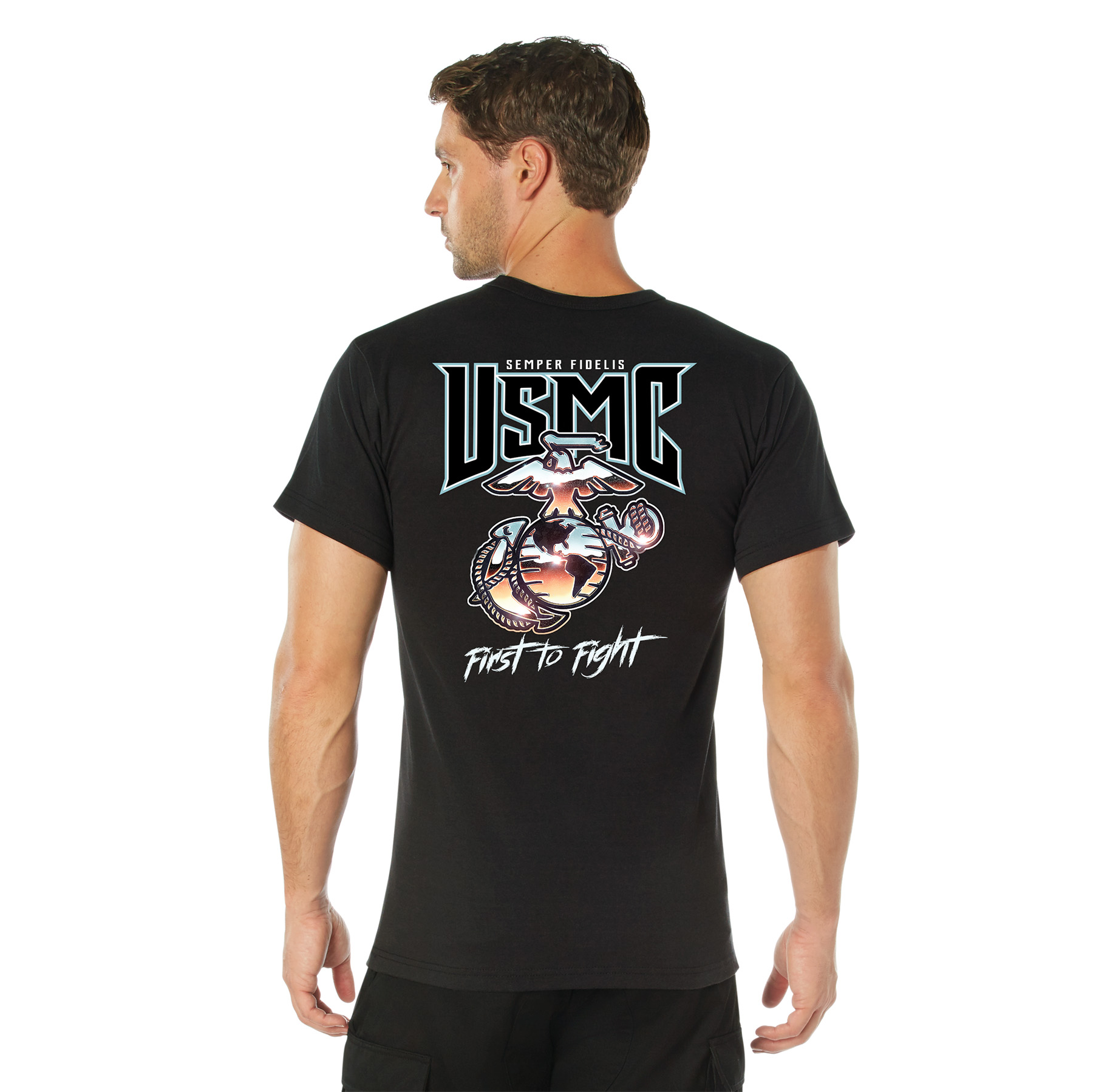 Rothco Usmc First To Fight T-Shirt - X-Large
