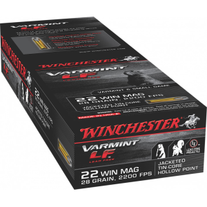 Winchester Ammo X22MHLF Varmint LF 22 WMR 28 GR Jacketed Hollow Point - 50rd Box