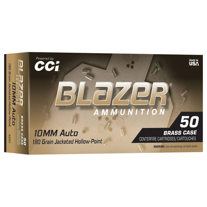 CCI Blazer Brass 10mm 180 gr JHP 50rds