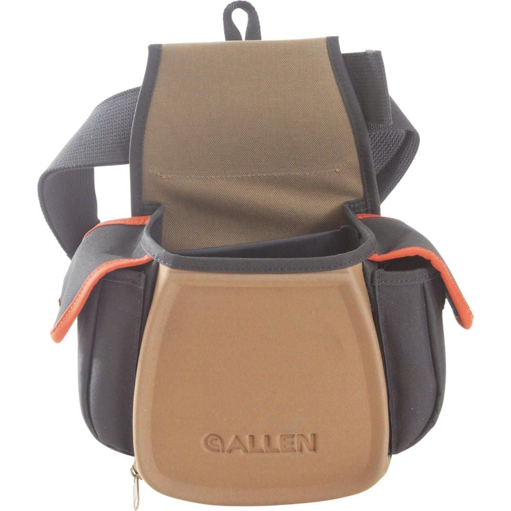 Allen Eliminator Pro PU Leather Double Compartment Shooting Bag, Black/Coffee/Copper - 8306