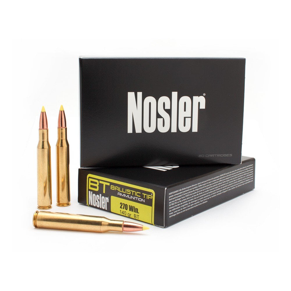 NOSLER 270 WIN 140GR – BALLISTIC TIP 20RD 10BX/CS