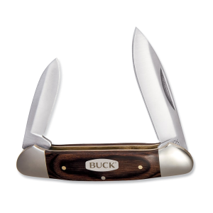 Buck Knives 389 Canoe Pocket Knife 2.5" Spear Point 420J2 Satin Blade Wood Handle