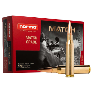 Norma Golden Target Match .338 Lapua Mag 250gr HPBT Brass Case 20 Rounds