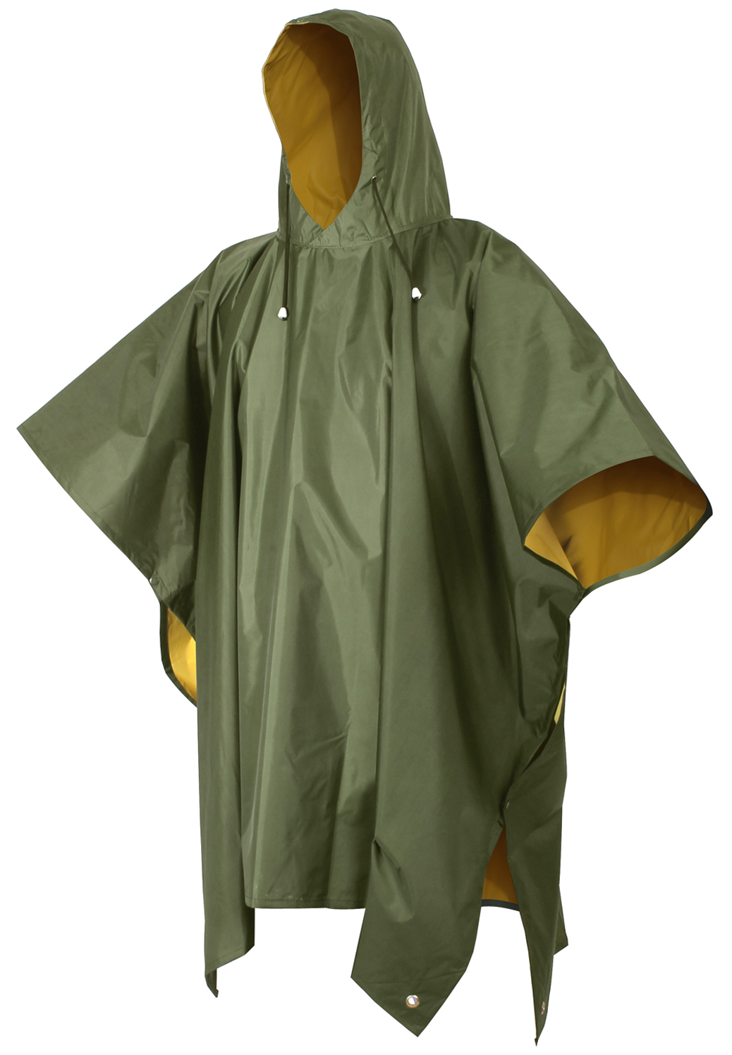 Rothco Reversible Pvc Ponchos - Olive Drab