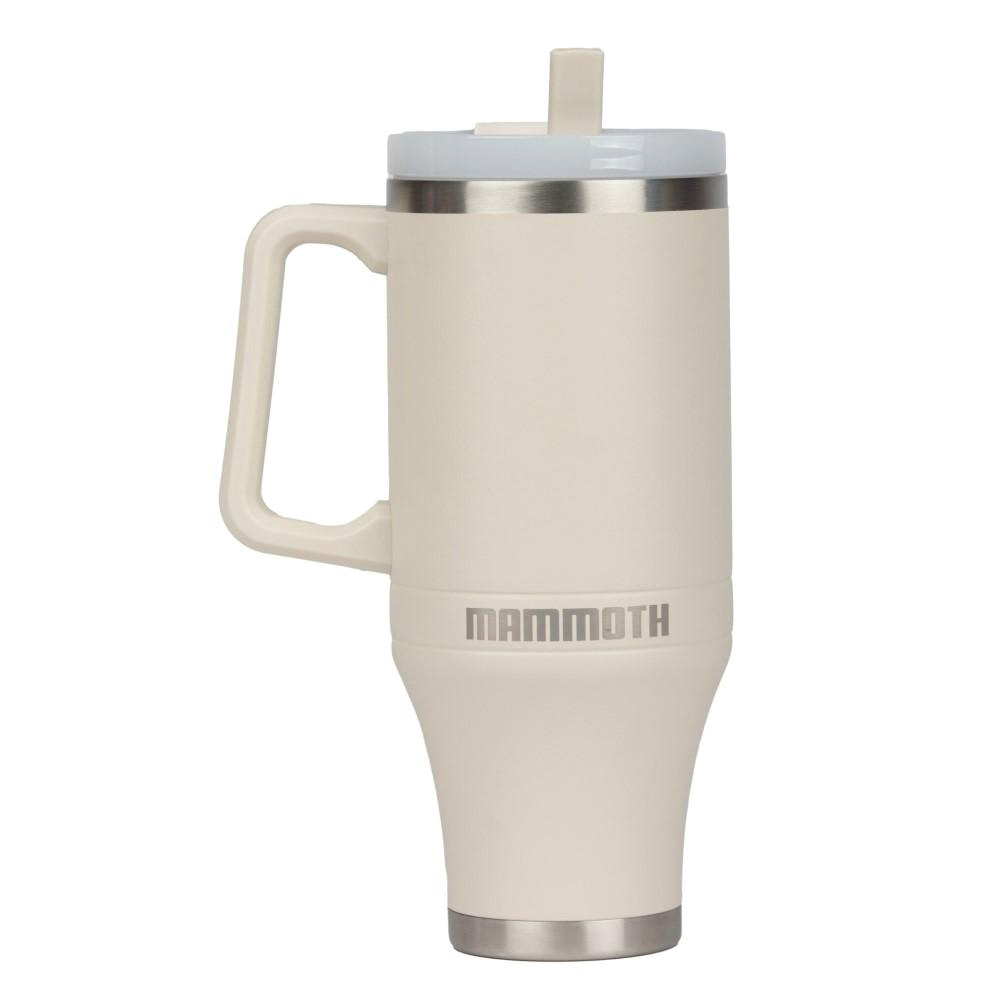 Mammoth Ascent Tumbler w/Handle and Straw, 40 oz Birch