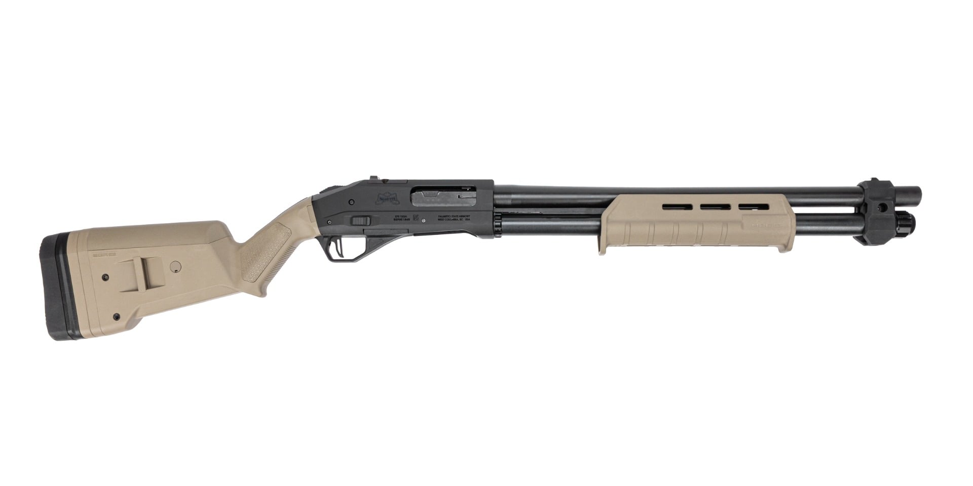 PSA 570 12 Gauge Pump-Action 18.5-Inch Barrel MOE Shotgun, FDE