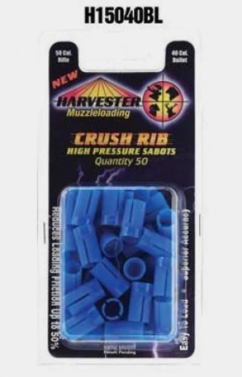 Harvester Muzzleloading 50 Cal. Crush Rib Sabots Fit .40 Cal Bullets 50/pk
