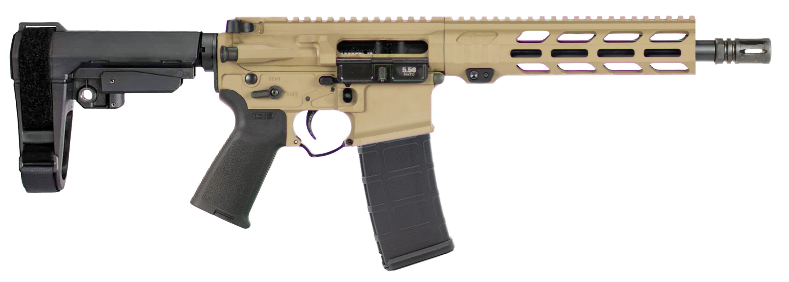 APF 5.56 Pistol 2.0 10.5" FDE M-LOK AR Pistol